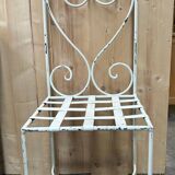 Iron and glass garden furniture