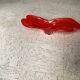 Red translucent blown glass bowl / centrepiece.