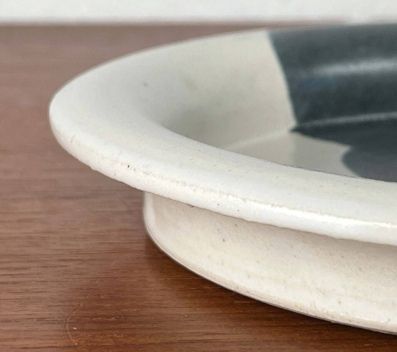 Vintage Danish pottery bowl by Aage Würtz, 1970s.