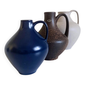 Ensemble de trois vases minimalistes du milieu du siècle par Fritz Van Daalen, Allemagne