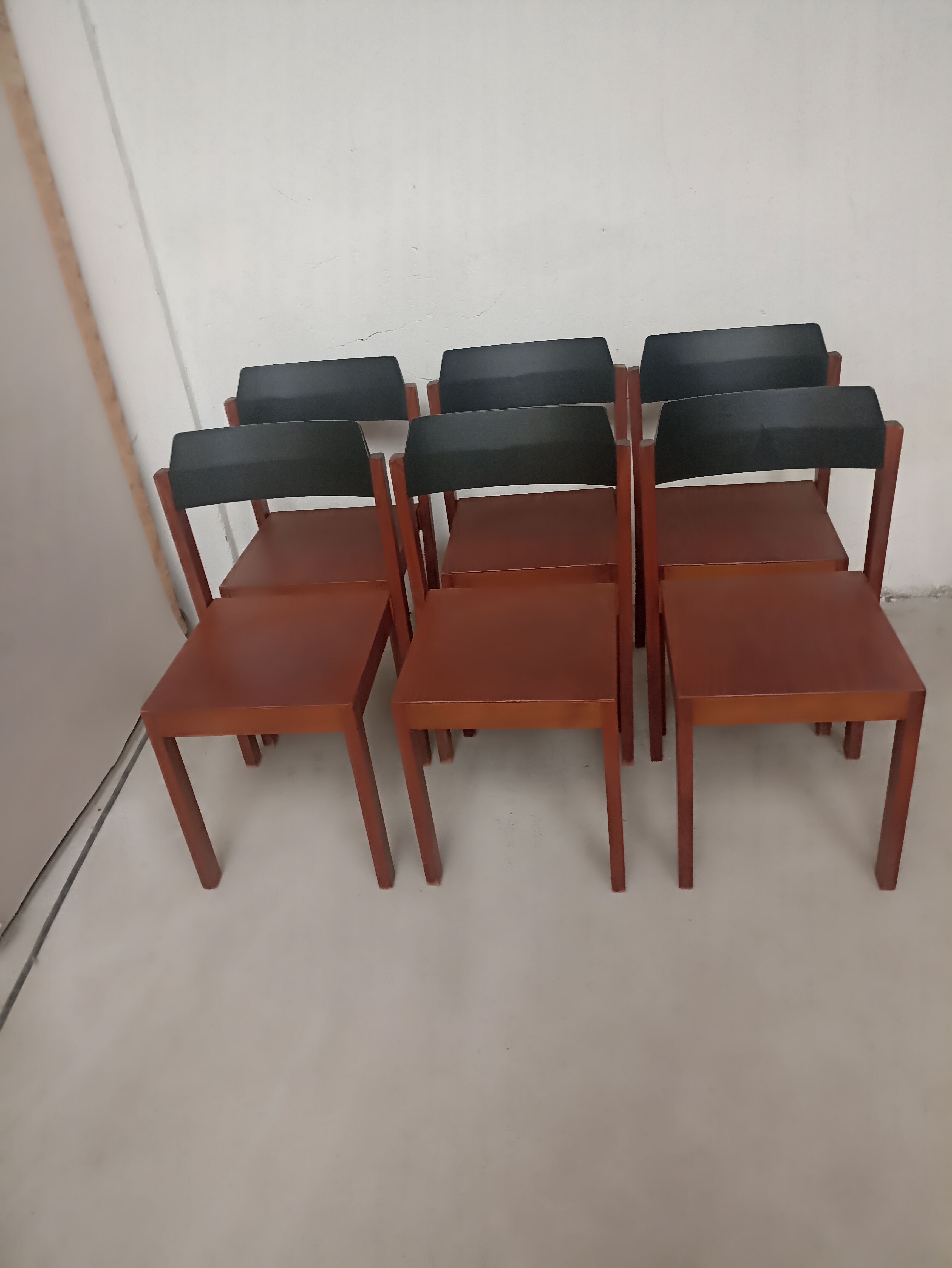 Set of 6 vintage scandinavian chairs