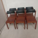 Set of 6 vintage scandinavian chairs