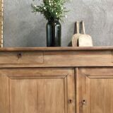 Raw wood sideboard