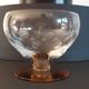 Set of 5 champagne glasses with amber glass feet 50-60s