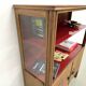 1950s Brazilian modernist library in exotic wood and lacquer.