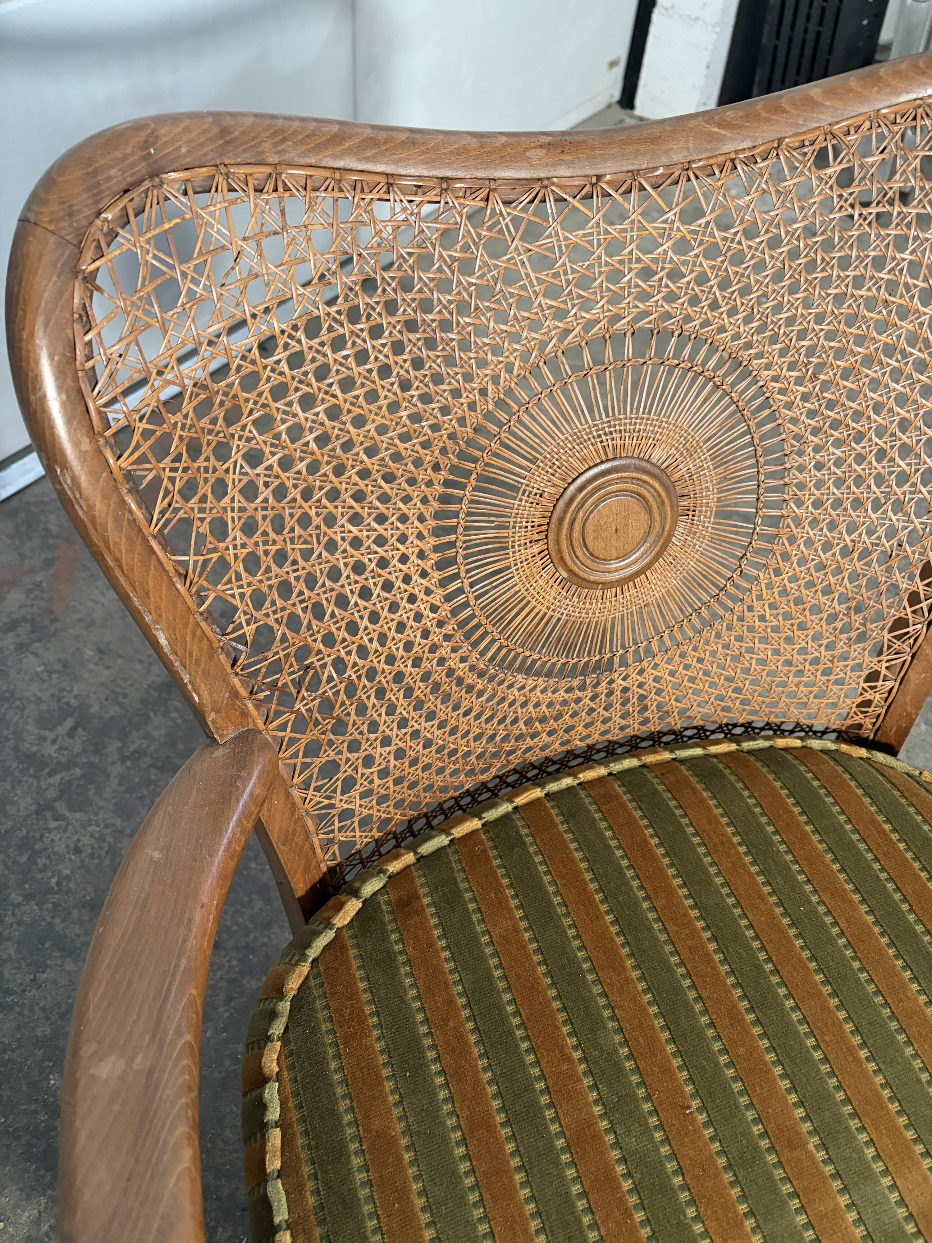 Fauteuil canné