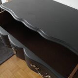 Vintage black chest of drawers