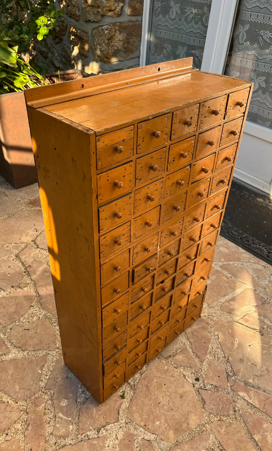 Industrial wooden drawer cabinet