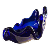 Vide poche verre bleu