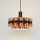 Copper lamp by Werner Schou for Coronell Elektro, 1970s