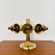 1 of 2 Brass Sputnik Flush Lamps by Kaiser Leuchten