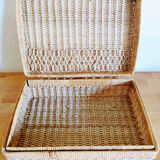 Wicker suitcase