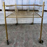 Vinyl rack service, brass magazine holders