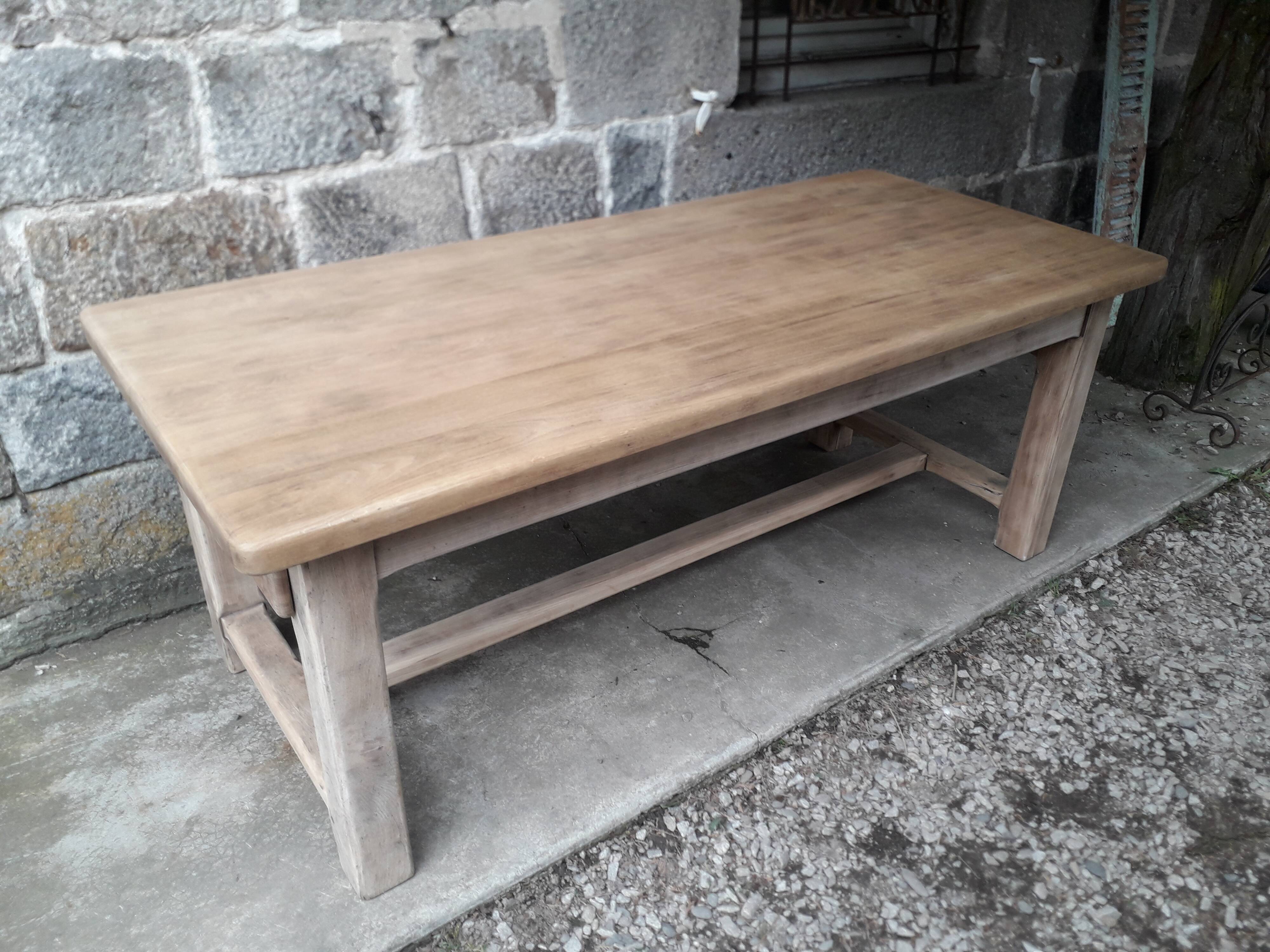 Solid oak farmhouse table, 200 cm