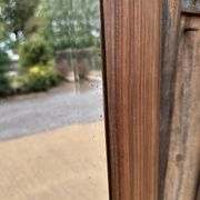 Art Deco walnut mirror