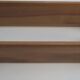 Art Deco modular wall shelf on brass brackets, 1920-30