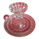 Glass candle holder