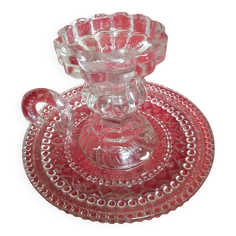 Bougeoir en verre