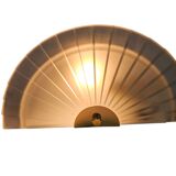 Happy Light - 'Waaier' - wandlamp - geperst glas - metaal - 90's