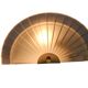 Happy Light - 'Waaier' - wandlamp - geperst glas - metaal - 90's