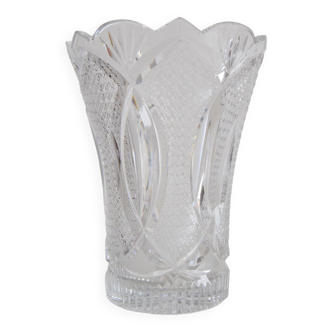 Crystal vase Novy Bor 1960s