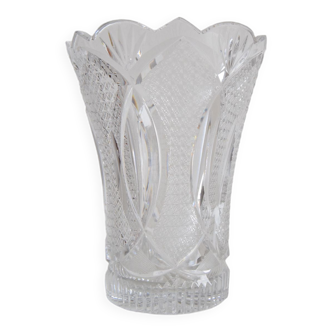 Vase en cristal Novy Bor années 1960