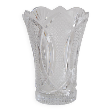 Crystal vase Novy Bor 1960s