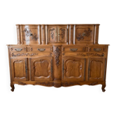 Large Provençal buffet in carved solid wood