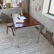 Ernst Moeckl 1960s teak desk with chrome base