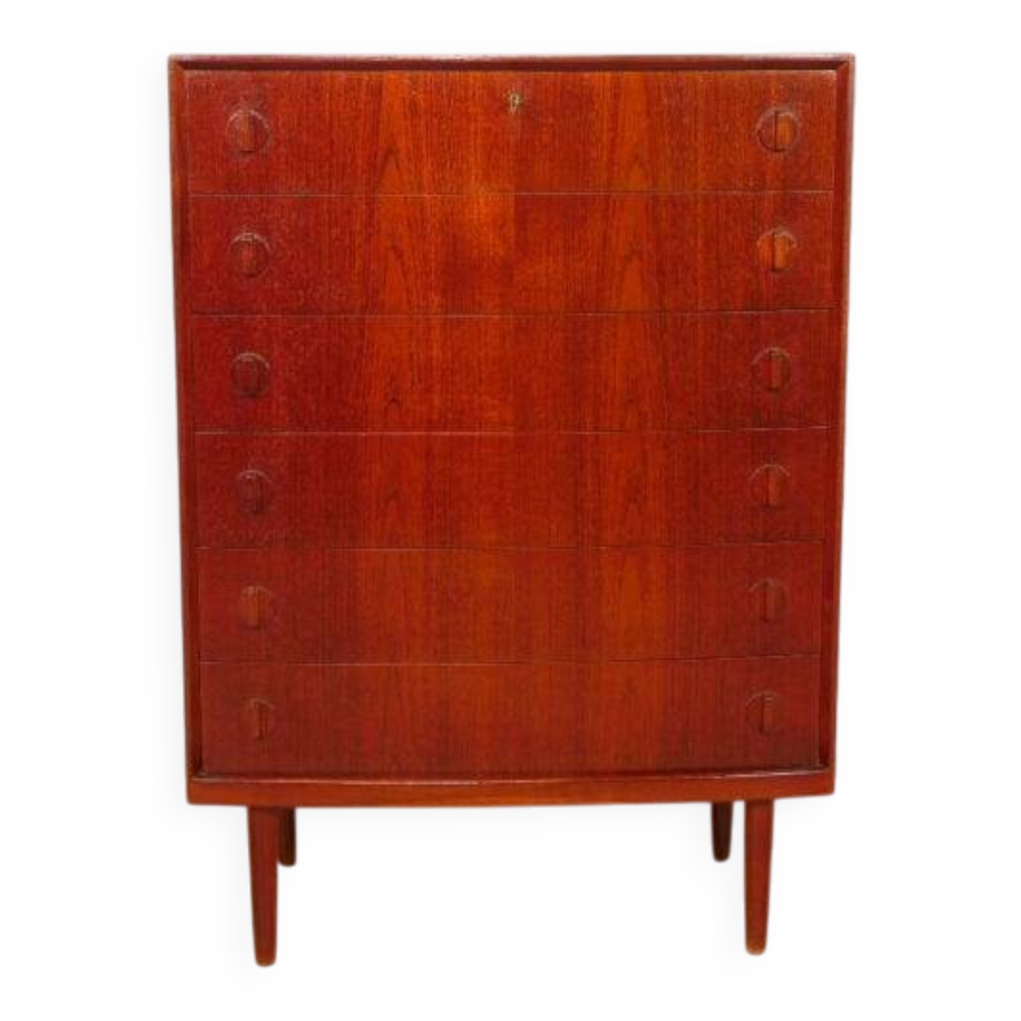Vintage chest of drawers | 6 drawers | 120 cm | Teak | Henning Kjaernulf