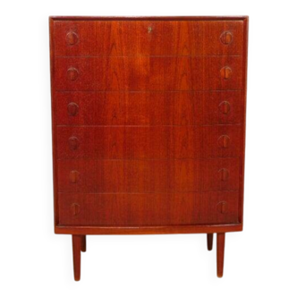 Vintage chest of drawers | 6 drawers | 120 cm | Teak | Henning Kjaernulf