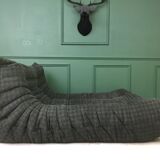 Design dark grey Togo sofa Ligne Roset by Michel Ducaroy