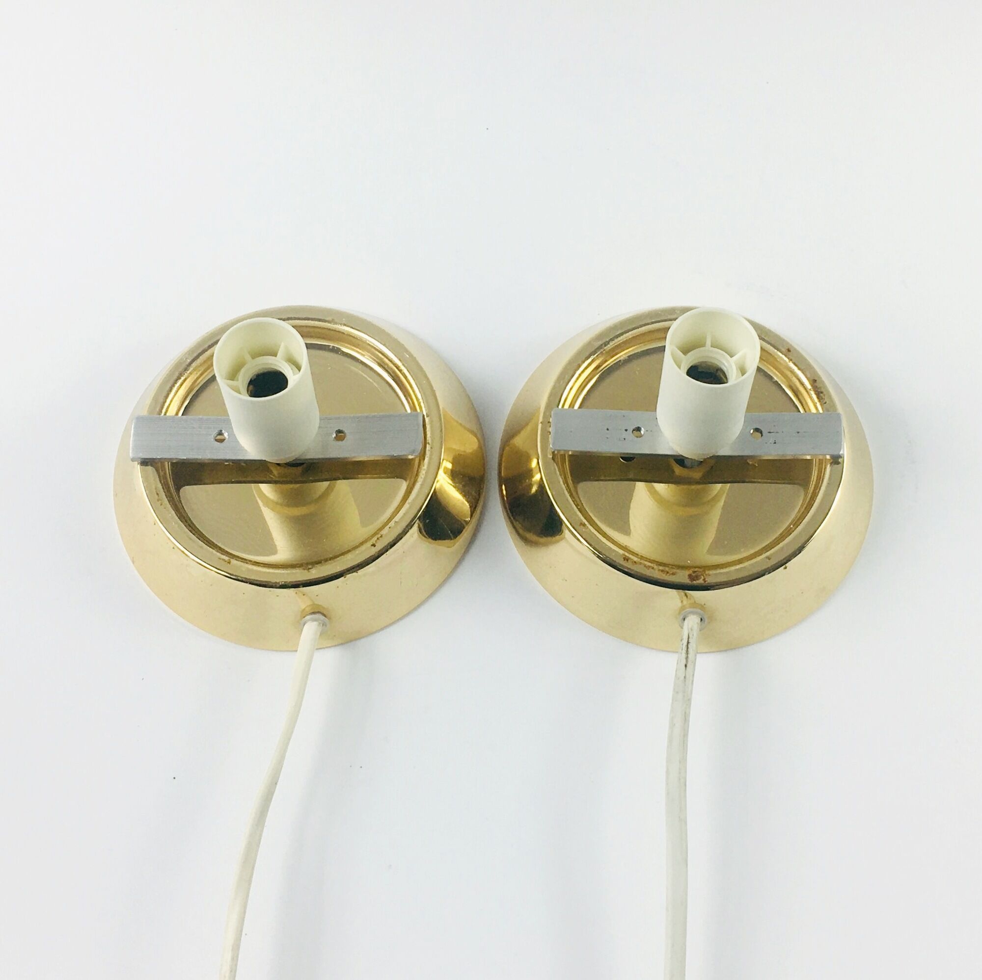 Pair of Murano Glass Swirl Sconces/Wall Lights, Italy, 1970s