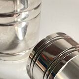 Silver-plated glass and napkin ring by UDNER
