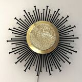 Star/Sun wall lamp made of brass and iron 40cm