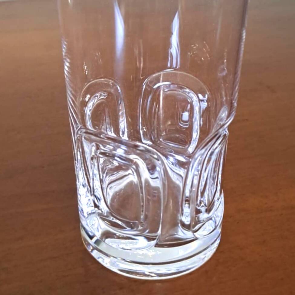 6 verres en cristal