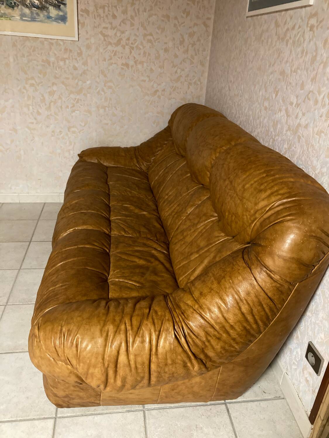 Vintage leather sofa