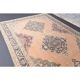 Vintage Turkish Oushak handmade wool cotton orange runner 142x380