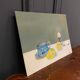Oil on canvas still life by Nicole Legault La Tasse bleue 1980