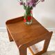 Geometric coffee table wood vintage honey