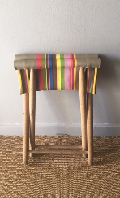 Folding vintage stool