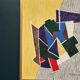 Huile sur toile originale suédoise – « Composition abstraite III » par M. Hulander