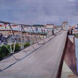 Watercolour by Michel Roubille, the island of Yeu 1981.