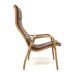 Scandinavian leather armchair, Lamino, Yngve Ekström, Sweden, 1970