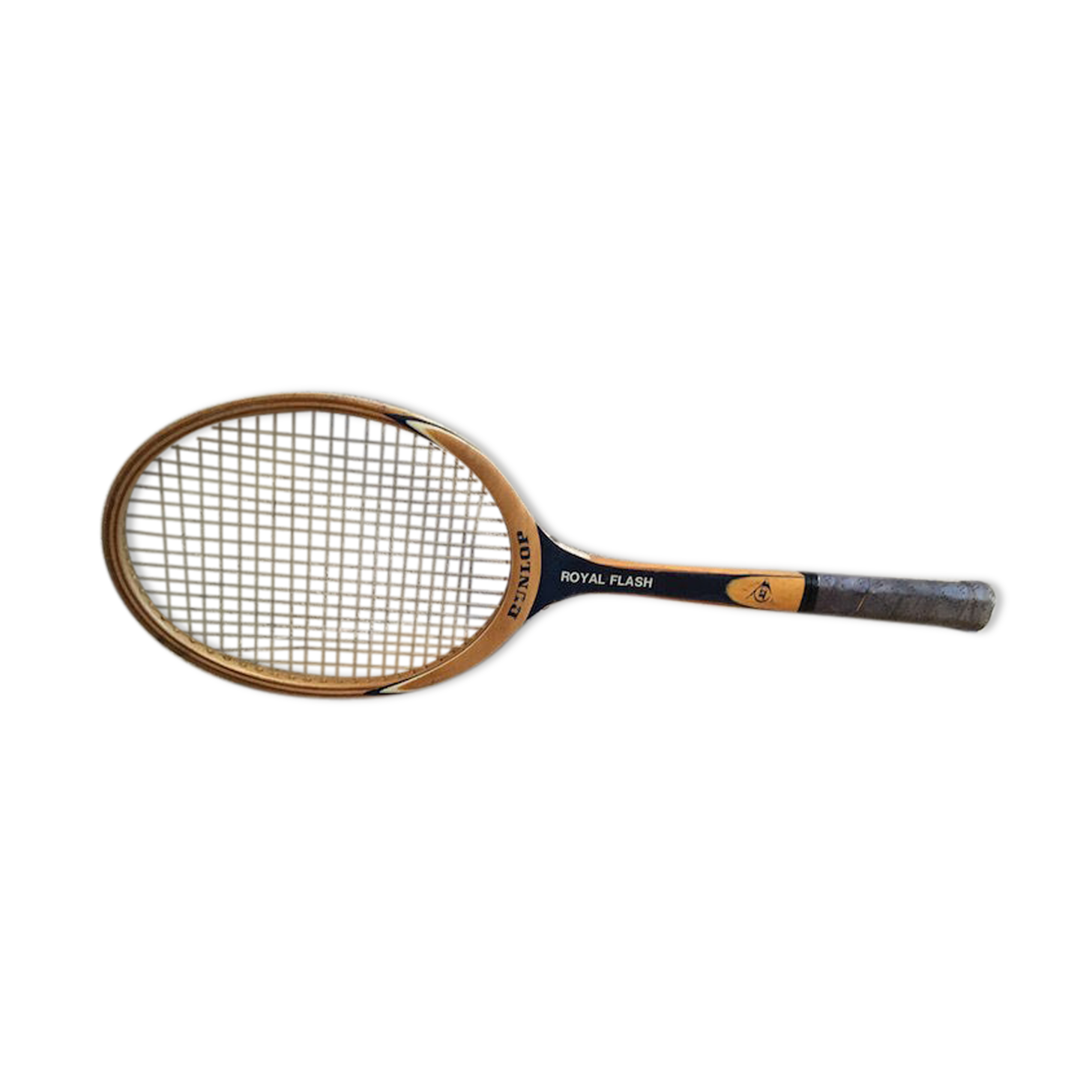 Old vintage wooden tennis racket