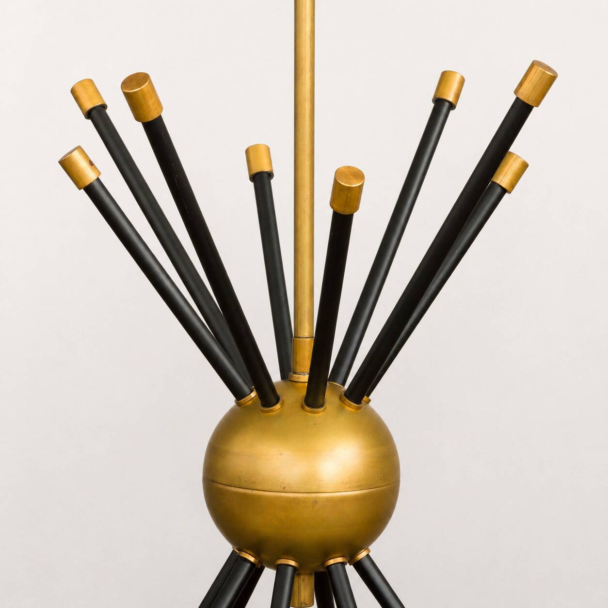 Italian Brass Sputnik Chandelier In Stilnovo Style
