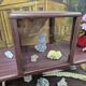 Antique amaranth display cabinet from the 1930s.
