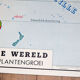 Vieille carte scolaire le monde - Oceanie