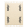 Tapis berbère écru à motifs ondulés noirs