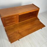 1960s Vintage Mid-Century Danish Teak Design Secretary